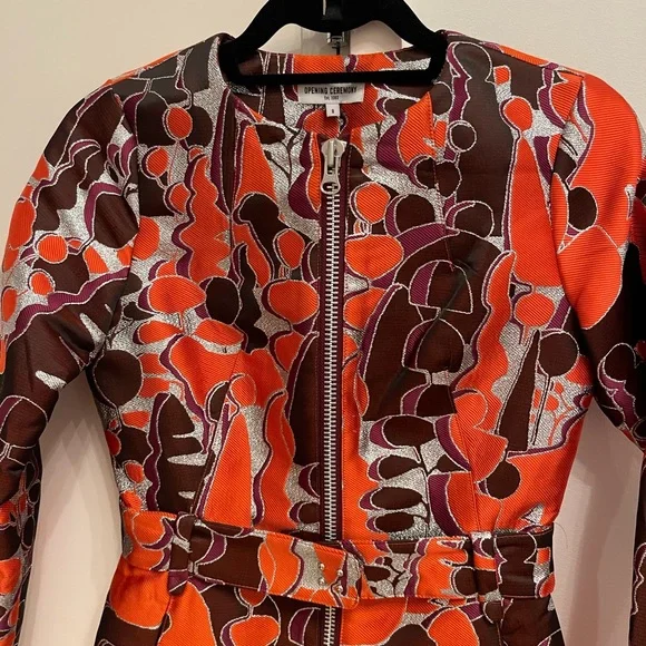 Opening Ceremony jacquard top coat P00 - Picture 11 of 13